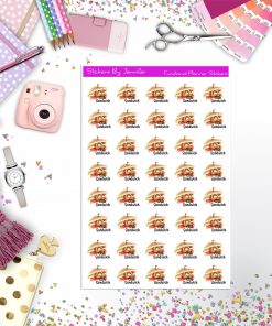 Club Sandwich, Fast Food Planner Stickers