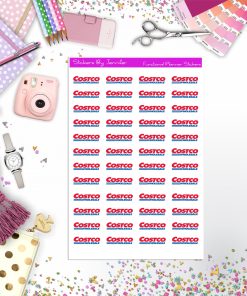Costco Shopping Trip Reminder Planner Stickers