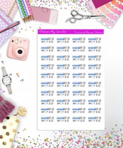 Credit Card Bill Due  Planner Stickers