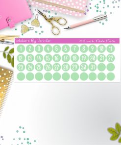 Date Covers, Date Dots Number Stickers P-28, Planner Stickers, Journal Stickers, Functional Planner Stickers, Stationary Stickers