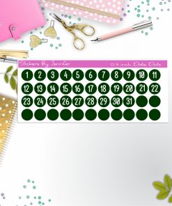Date Covers, Date Dots, Number Stickers P-31, Planner Stickers, Journal Stickers, Functional Planner Stickers, Stationary Stickers