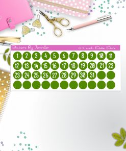 Date Covers, Date Dots, Number Stickers P-33, Planner Stickers, Journal Stickers, Functional Planner Stickers, Stationary Stickers