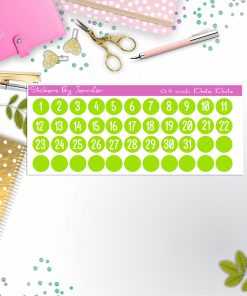 Date Covers, Date Dots, Number Stickers P-39, Planner Stickers, Journal Stickers, Functional Planner Stickers, Stationary Stickers