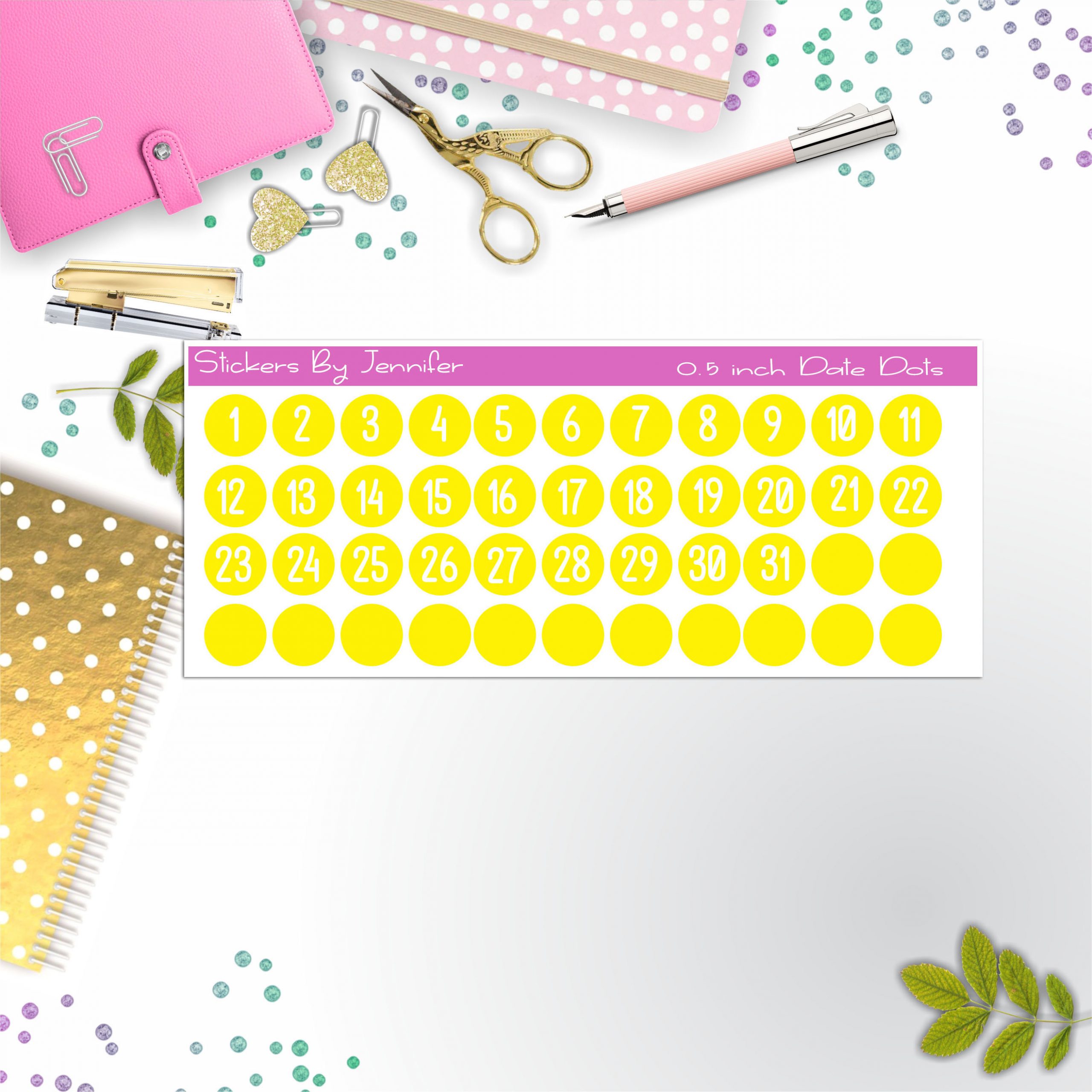 Date Covers, Date Dots, Number Stickers P-43, Planner Stickers, Journal Stickers, Functional Planner Stickers, Stationary Stickers