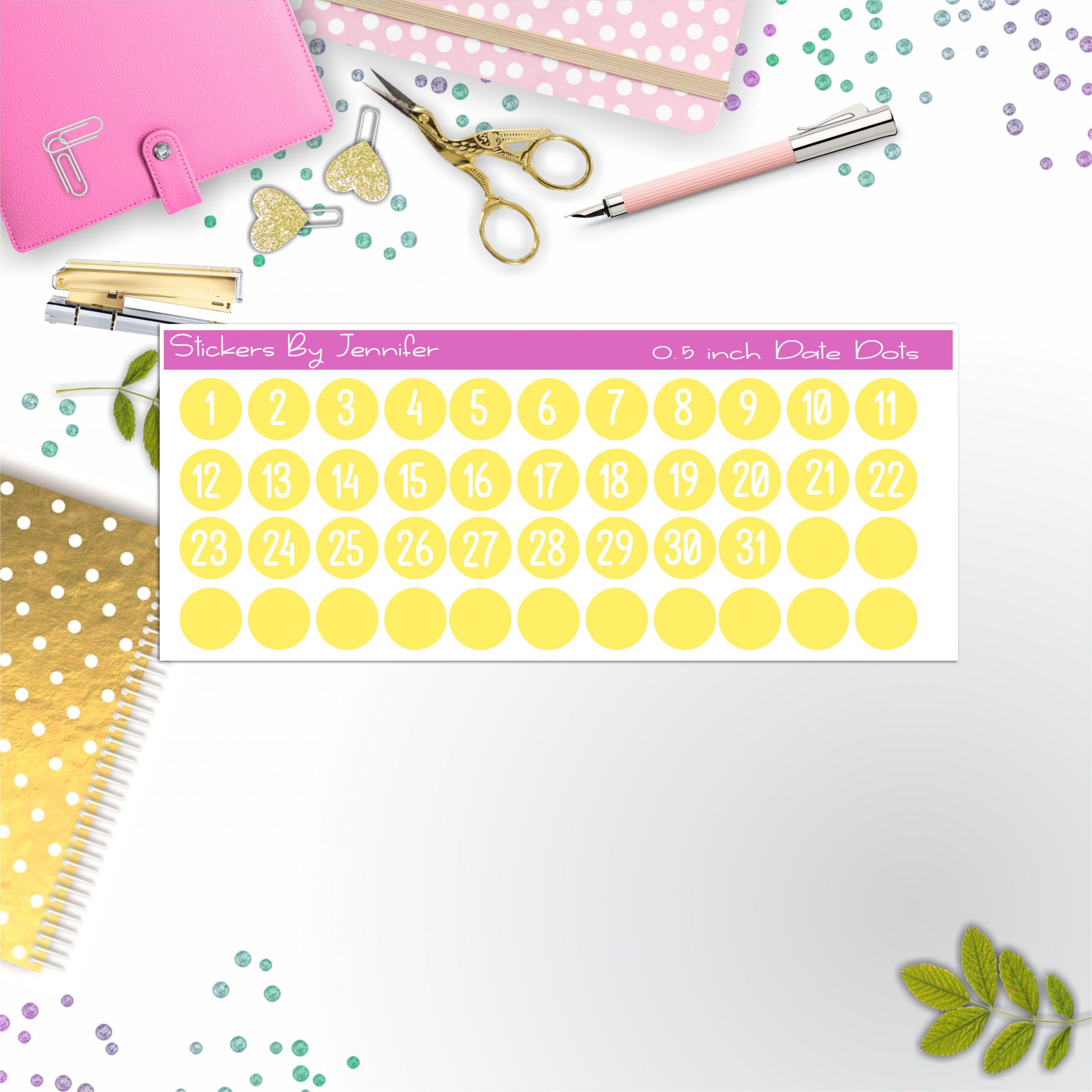 Date Covers, Date Dots, Number Stickers P-44, Planner Stickers, Journal Stickers, Functional Planner Stickers, Stationary Stickers