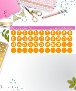 Date Covers, Date Dots, Number Stickers P-45, Planner Stickers, Journal Stickers, Functional Planner Stickers, Stationary Stickers