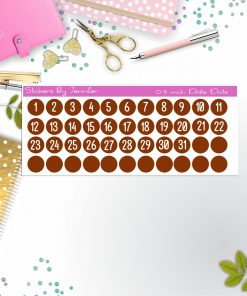 Date Covers, Date Dots, Number Stickers P-51, Planner Stickers, Journal Stickers, Functional Planner Stickers, Stationary Stickers
