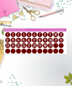 Date Covers, Date Dots, Number Stickers P-52, Planner Stickers, Journal Stickers, Functional Planner Stickers, Stationary Stickers