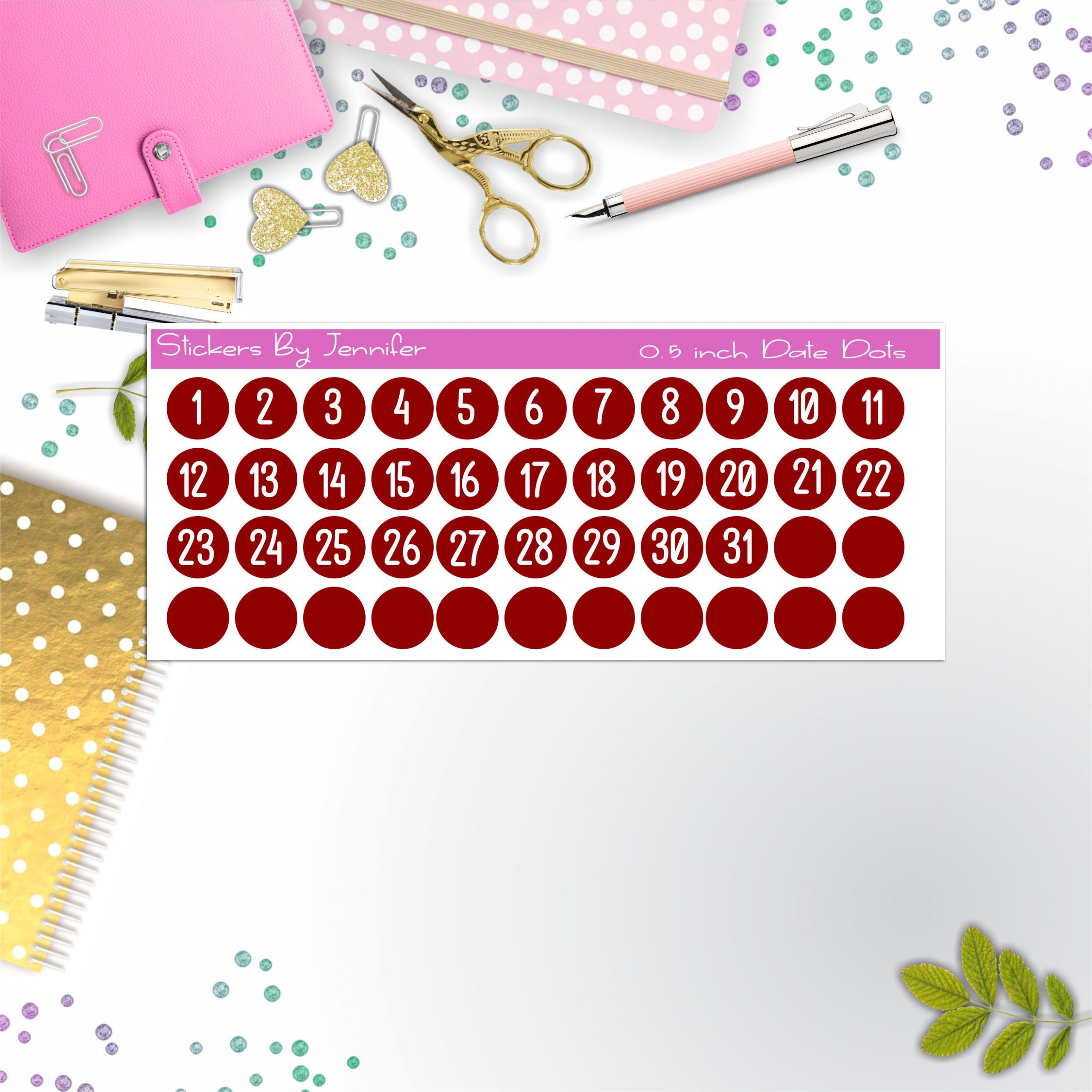 Date Covers, Date Dots, Number Stickers P-53, Planner Stickers, Journal Stickers, Functional Planner Stickers, Stationary Stickers