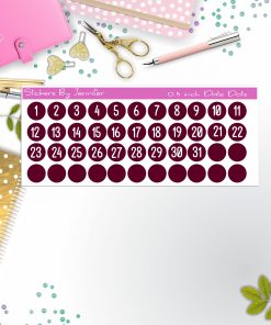 Date Covers, Date Dots, Number Stickers P-58, Planner Stickers, Journal Stickers, Functional Planner Stickers, Stationary Stickers