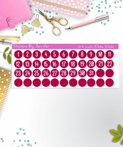 Date Covers, Date Dots, Number Stickers P-60, Planner Stickers, Journal Stickers, Functional Planner Stickers, Stationary Stickers