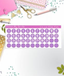 Date Covers, Date Dots, Number Stickers P-65, Planner Stickers, Journal Stickers, Functional Planner Stickers, Stationary Stickers