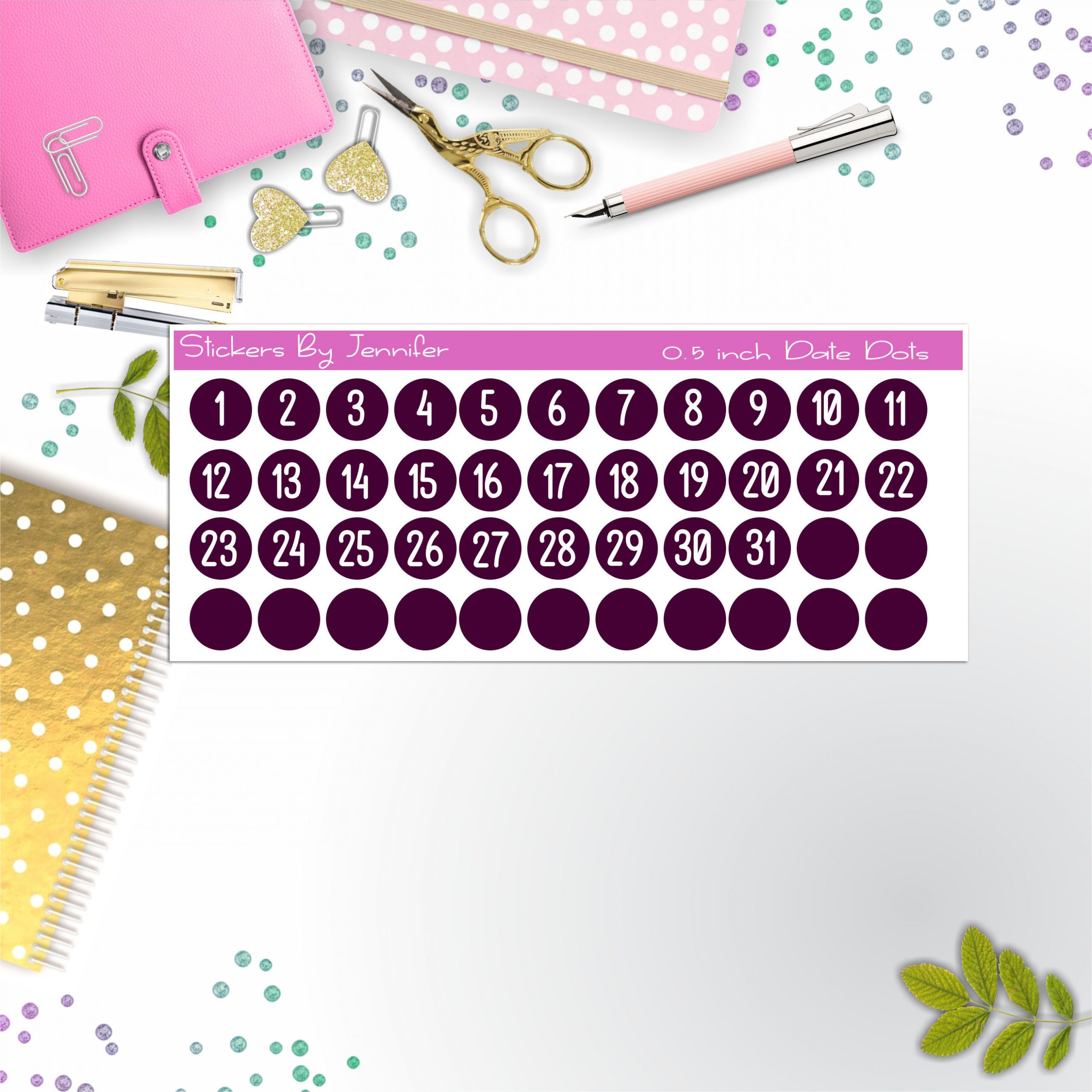 Date Covers, Date Dots, Number Stickers P-68, Planner Stickers, Journal Stickers, Functional Planner Stickers, Stationary Stickers