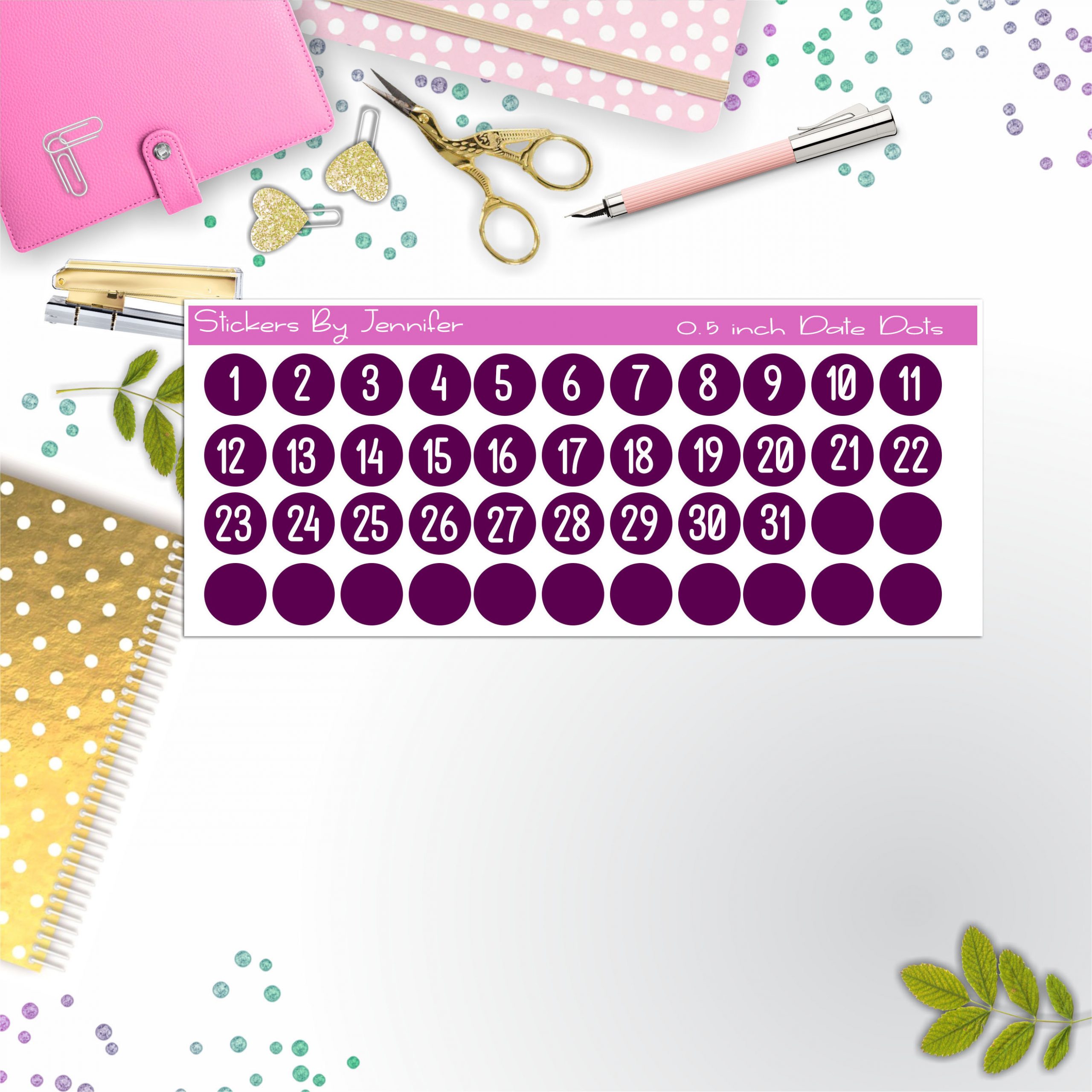 Date Covers, Date Dots, Number Stickers P-69, Planner Stickers, Journal Stickers, Functional Planner Stickers, Stationary Stickers
