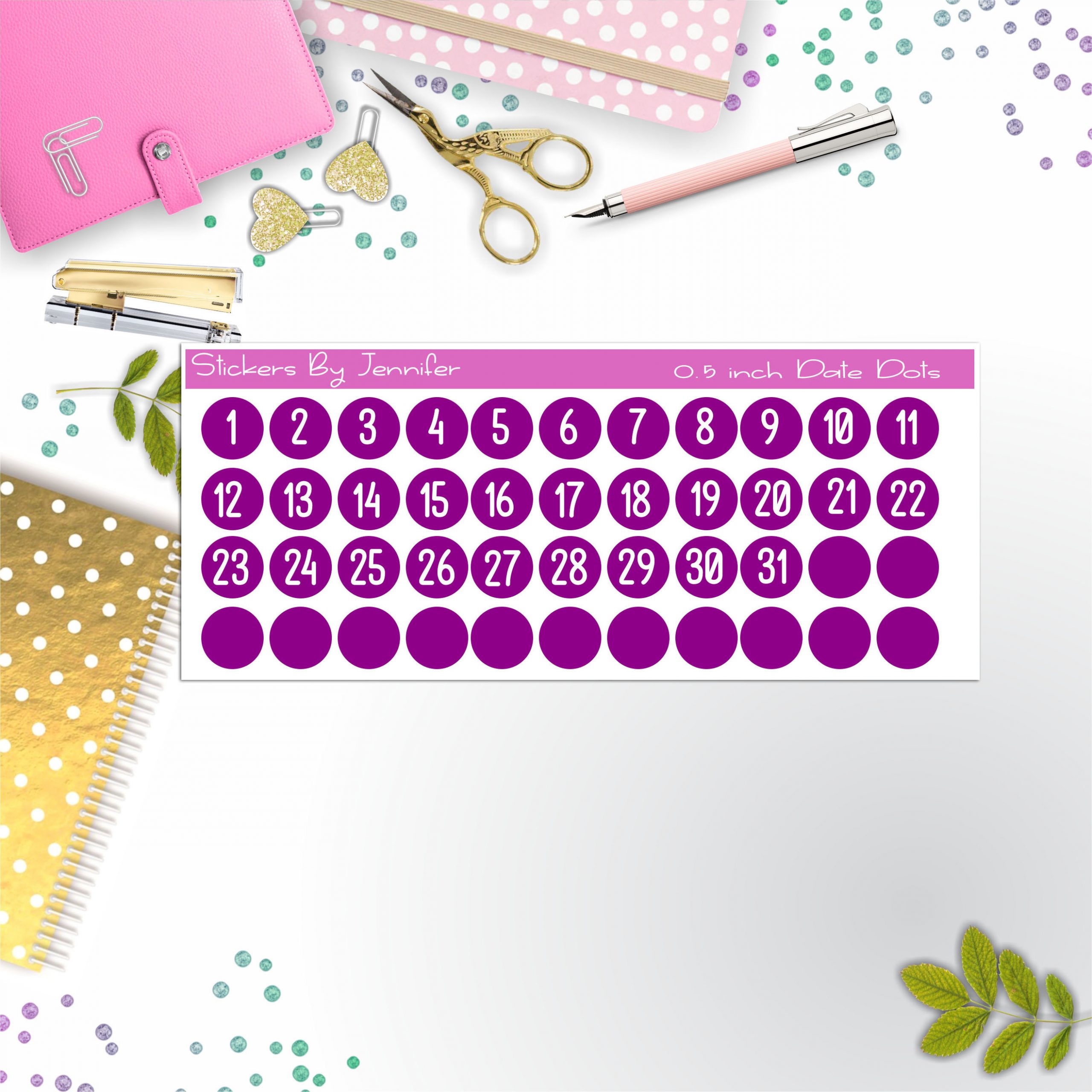 Date Covers, Date Dots, Number Stickers P-70, Planner Stickers, Journal Stickers, Functional Planner Stickers, Stationary Stickers