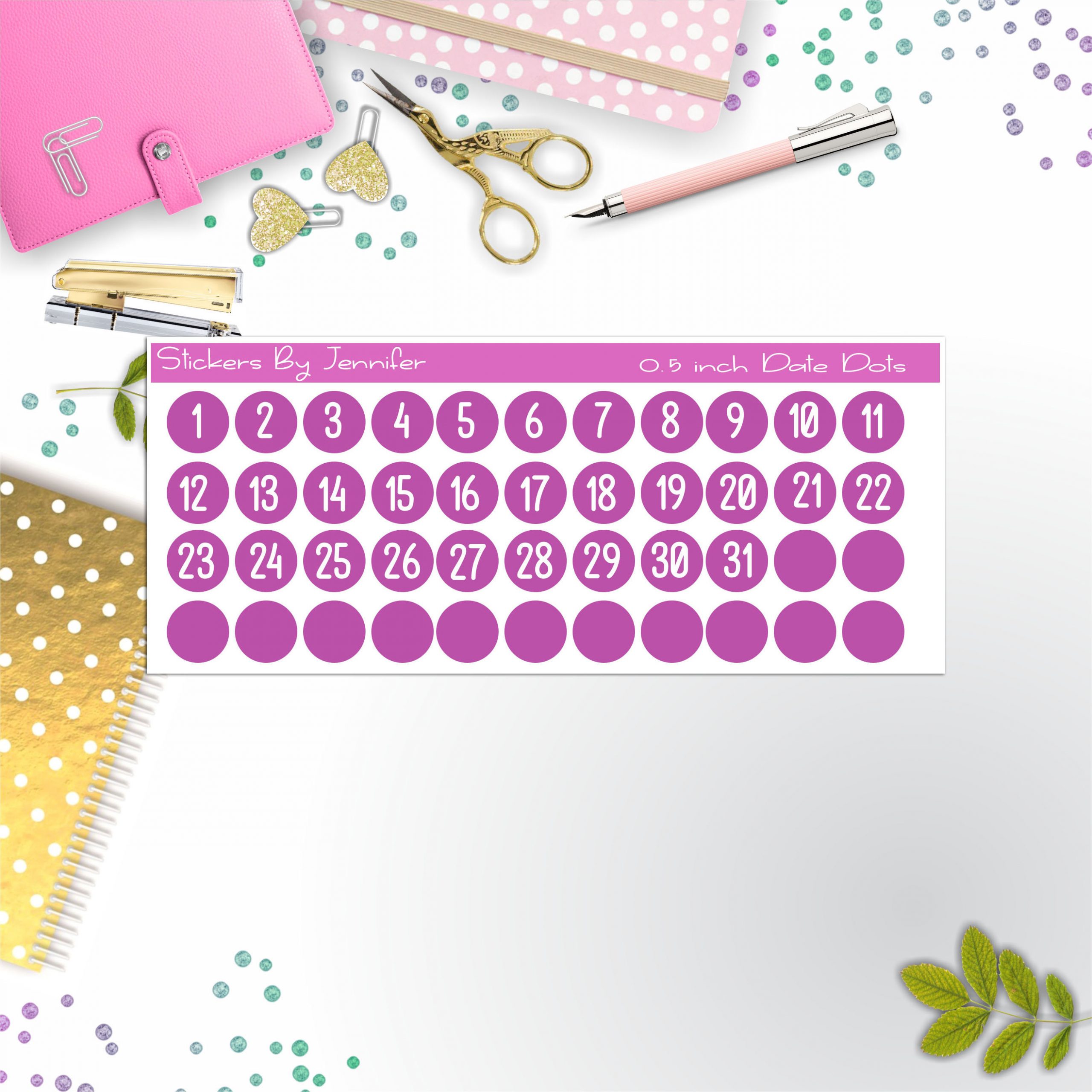 Date Covers, Date Dots, Number Stickers P-71, Planner Stickers, Journal Stickers, Functional Planner Stickers, Stationary Stickers