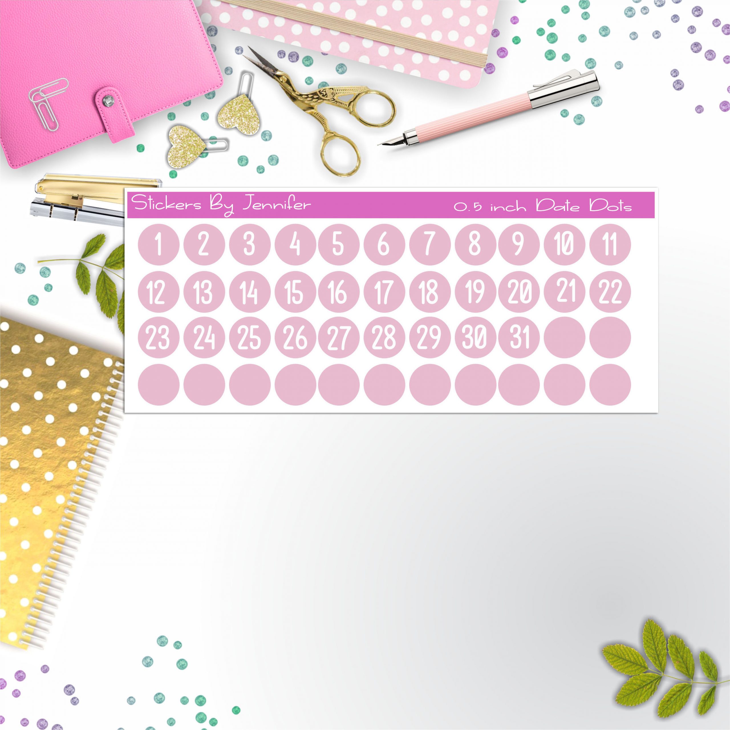 Date Covers, Date Dots, Number Stickers P-73, Planner Stickers, Journal Stickers, Functional Planner Stickers, Stationary Stickers