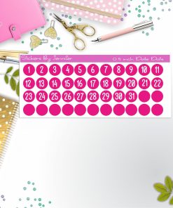 Date Covers, Date Dots, Number Stickers P-75, Planner Stickers, Journal Stickers, Functional Planner Stickers, Stationary Stickers