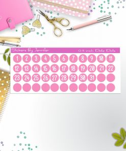 Date Covers, Date Dots, Number Stickers P-77, Planner Stickers, Journal Stickers, Functional Planner Stickers, Stationary Stickers
