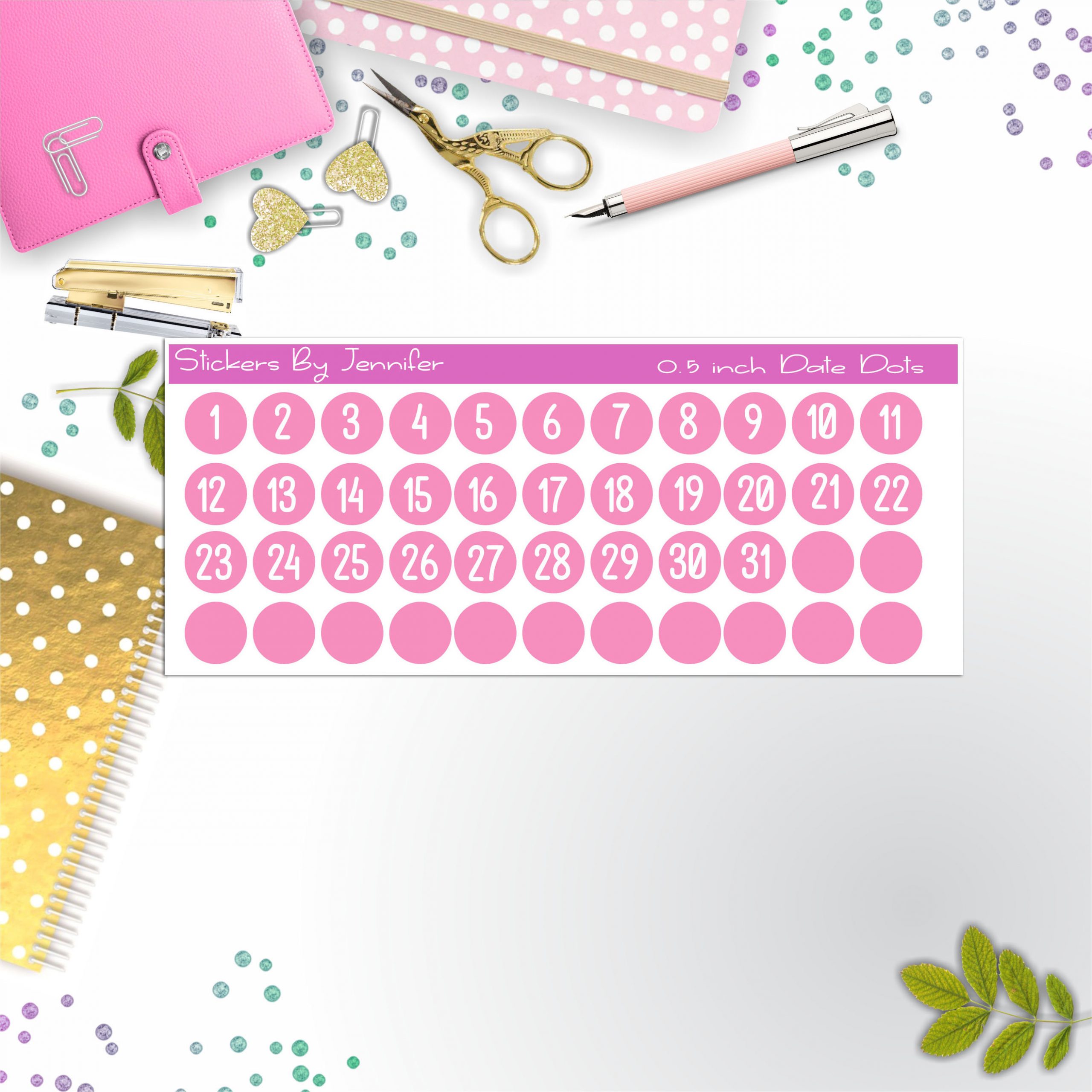 Date Covers, Date Dots, Number Stickers P-77, Planner Stickers, Journal Stickers, Functional Planner Stickers, Stationary Stickers