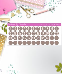 Date Covers, Date Dots, Number Stickers P-96, Planner Stickers, Journal Stickers, Functional Planner Stickers, Stationary Stickers