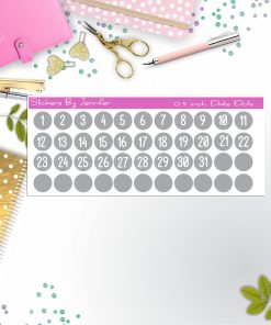 Date Covers, Date Dots, Number Stickers P-98, Planner Stickers, Journal Stickers, Functional Planner Stickers, Stationary Stickers