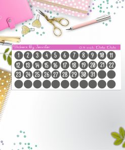 Date Covers, Date Dots, Number Stickers P-99, Planner Stickers, Journal Stickers, Functional Planner Stickers, Stationary Stickers