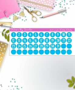 Date Covers, Date Dots P-12, Planner Stickers, Journal Stickers, Functional Planner Stickers, Stationary Stickers