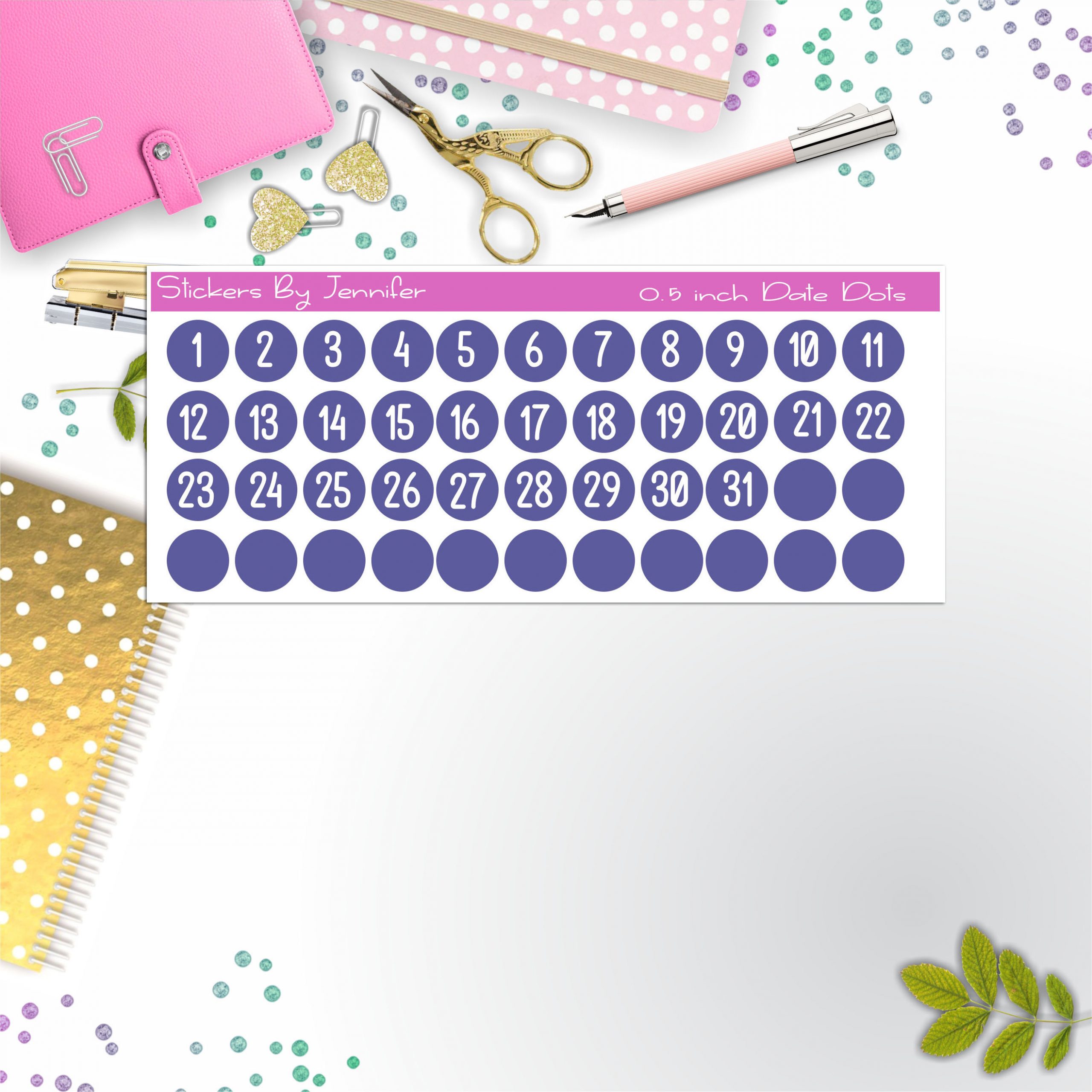 Date Covers, Date Dots P-2, Planner Stickers, Journal Stickers, Functional Planner Stickers, Stationary Stickers