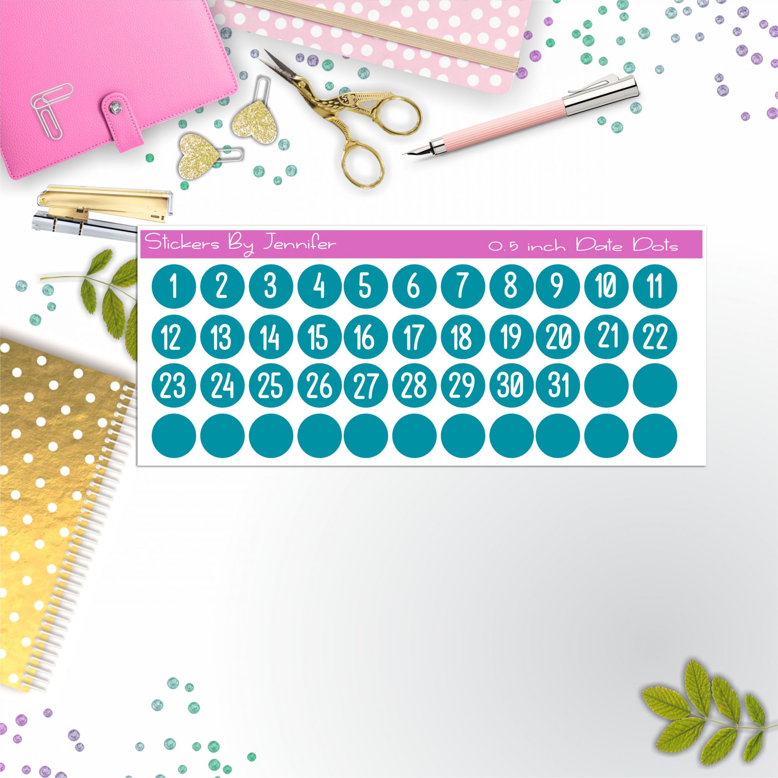 Date Covers, Date Dots P-20, Planner Stickers, Journal Stickers, Functional Planner Stickers, Stationary Stickers