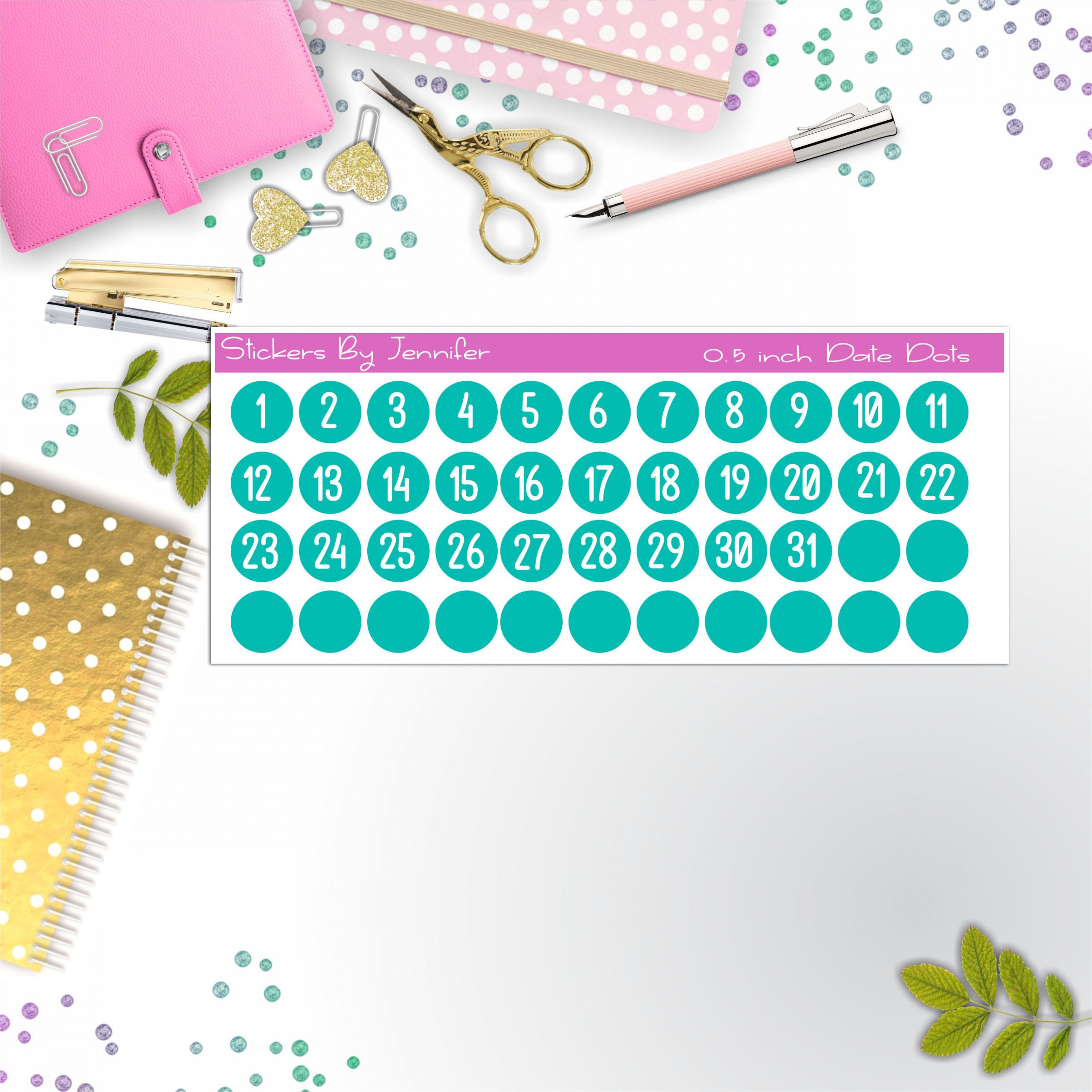 Date Covers, Date Dots P-21, Planner Stickers, Journal Stickers, Functional Planner Stickers, Stationary Stickers