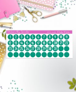 Date Covers, Date Dots P-26, Planner Stickers, Journal Stickers, Functional Planner Stickers, Stationary Stickers