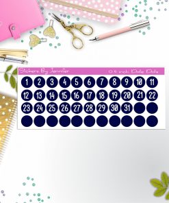 Date Covers, Date Dots P-8, Planner Stickers, Journal Stickers, Functional Planner Stickers, Stationary Stickers