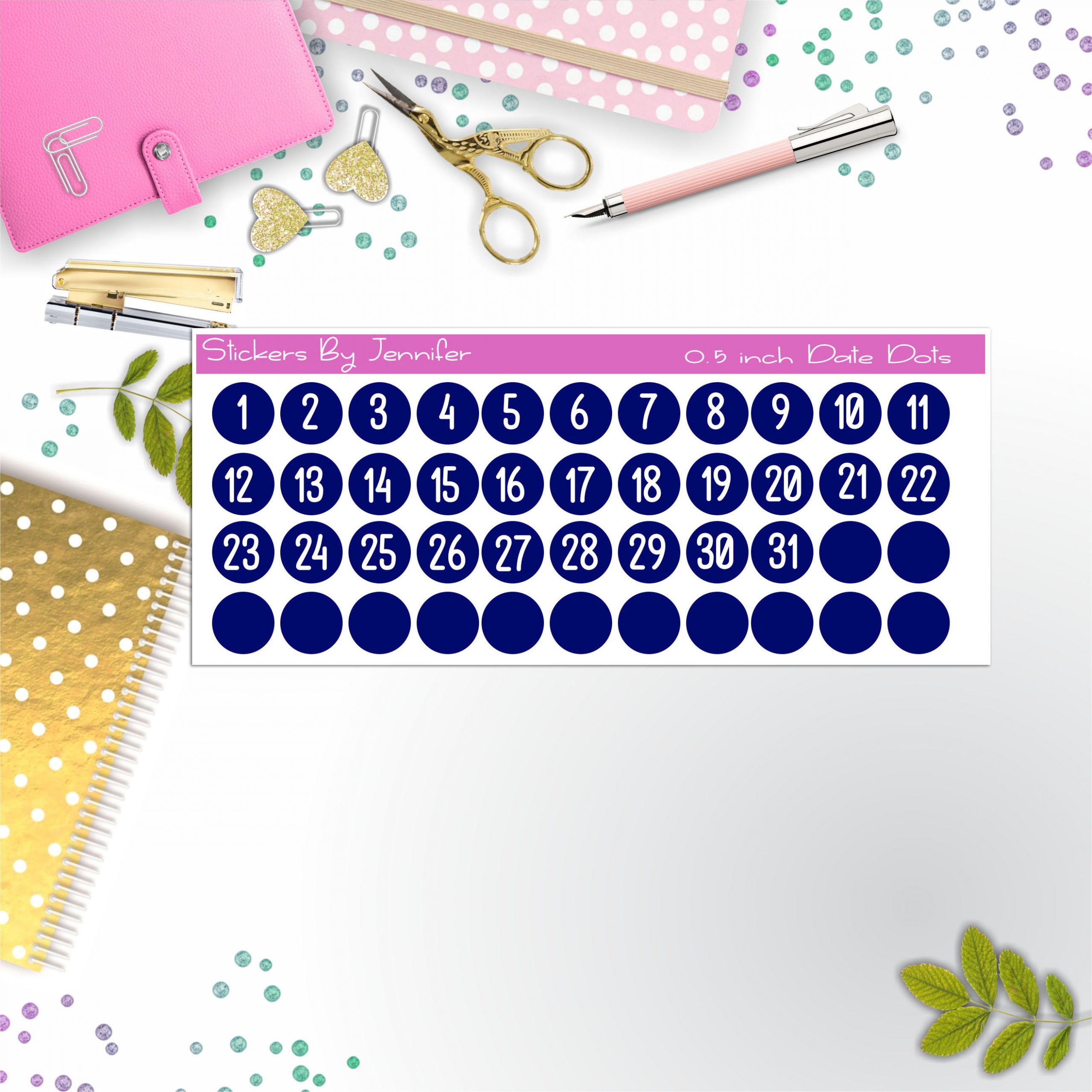 Date Covers, Date Dots P-9, Planner Stickers, Journal Stickers, Functional Planner Stickers, Stationary Stickers