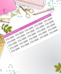 Etsy Order Script Stickers, Typography Stickers, Planner Stickers