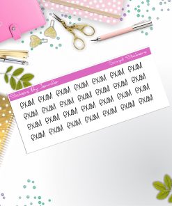 Exam Script Stickers, Typography Stickers, Planner Stickers