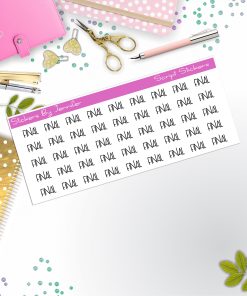 Final Script Stickers, Typography Stickers, Planner Stickers