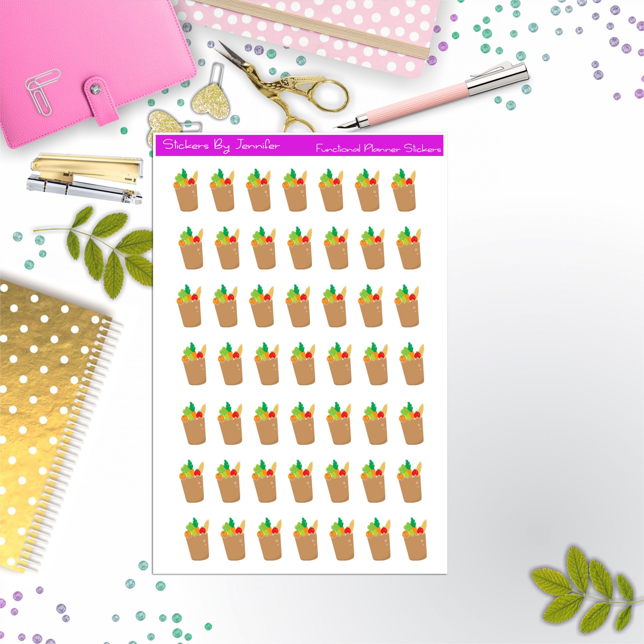 Groceries Planner Stickers