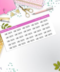 Hair Salon Script Stickers, Typography Stickers, Planner Stickers