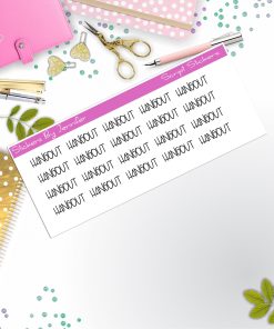 Hangout Script Stickers, Typography Stickers, Planner Stickers