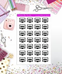 HBO Binge Planner Stickers