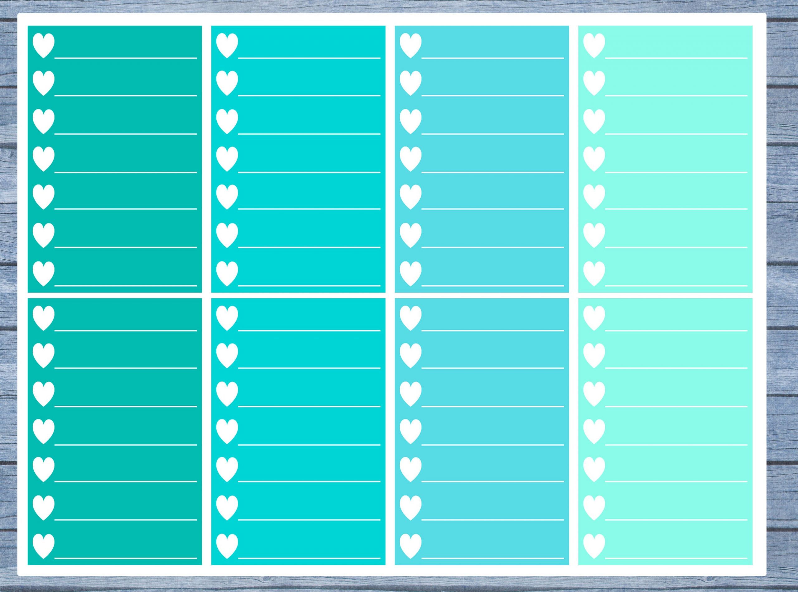 Hearts Lined Full Box Planner Stickers, Full Box Planner Stickers, Functional Planner Stickers, Journal Stickers, Stationary Stickers,