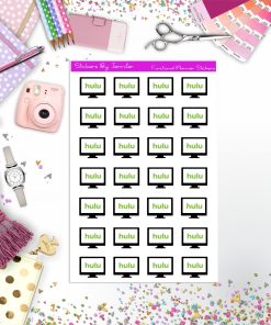 Hulu Binge Planner Stickers