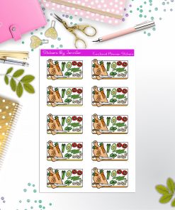 Meal Prep Flat lay Planner Stickers