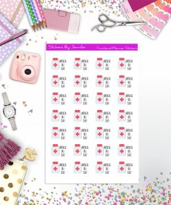 Medical Bill Due Planner Stickers