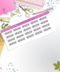 Medicine Script Stickers, Typography Stickers, Planner Stickers
