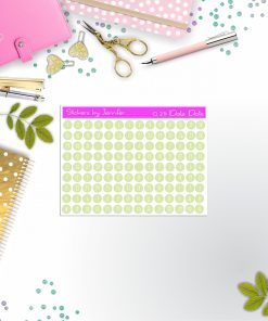 Mini Date Covers, Date Dots, Number Stickers M-12, Planner Stickers, Journal Stickers, Functional Planner Stickers, Stationary Stickers