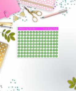 Mini Date Covers, Date Dots, Number Stickers M-14, Planner Stickers, Journal Stickers, Functional Planner Stickers, Stationary Stickers