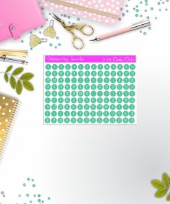Mini Date Covers, Date Dots, Number Stickers M-23, Planner Stickers, Journal Stickers, Functional Planner Stickers, Stationary Stickers