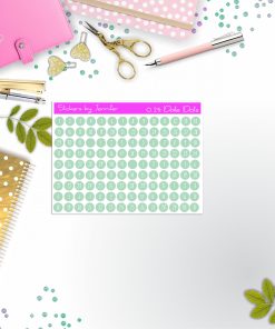 Mini Date Covers, Date Dots, Number Stickers M-24, Planner Stickers, Journal Stickers, Functional Planner Stickers, Stationary Stickers